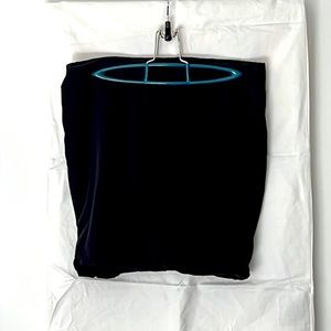 Black cotton mini skirt by H&M basic